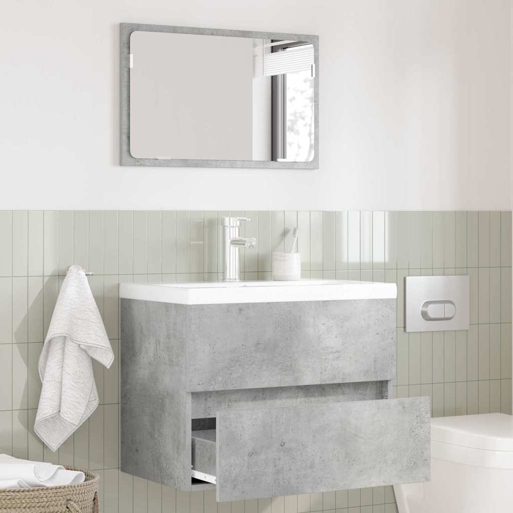 vidaXL Zestaw mebli łazienkowych Betonowy szary 60 x 38,3 x 45 cm