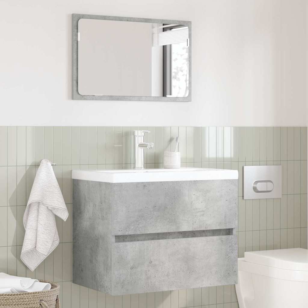 vidaXL Zestaw mebli łazienkowych Betonowy szary 60 x 38,3 x 45 cm