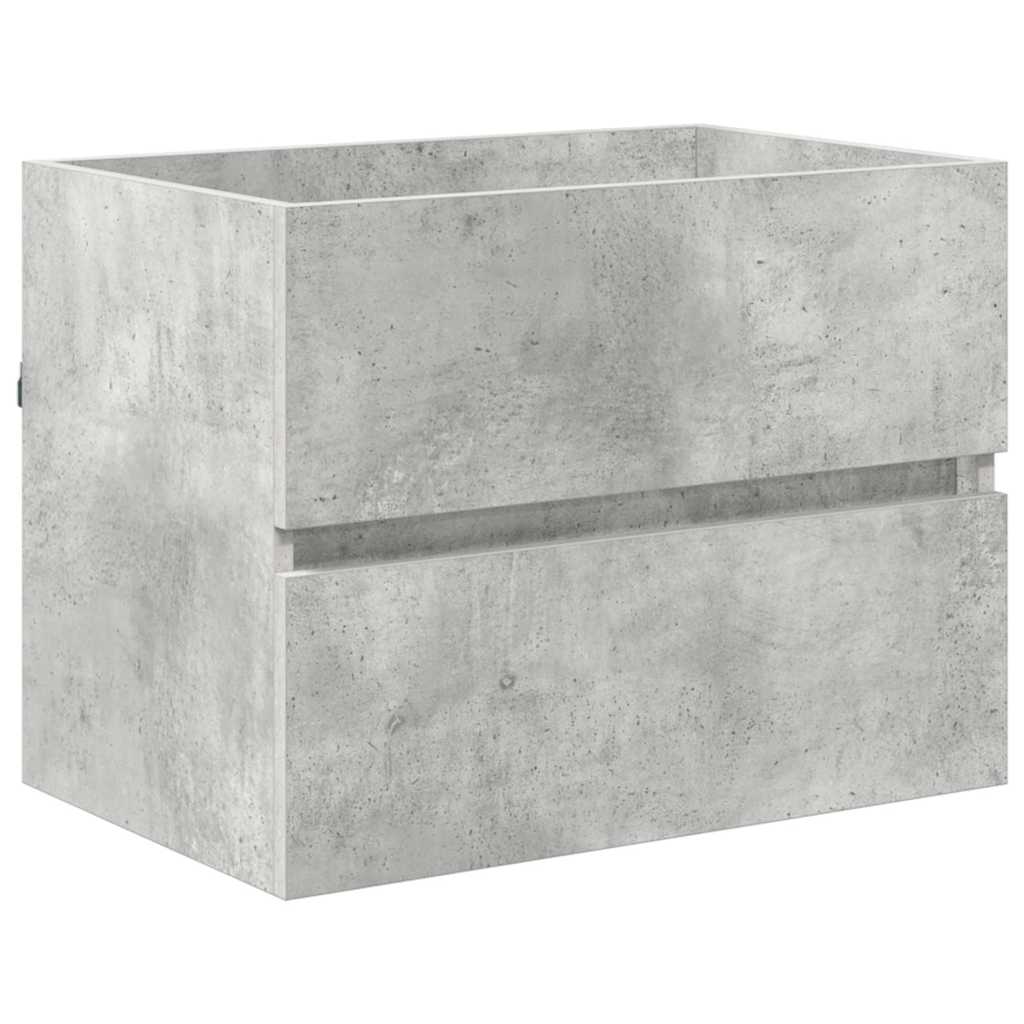vidaXL Zestaw mebli łazienkowych Betonowy szary 60 x 38,3 x 45 cm