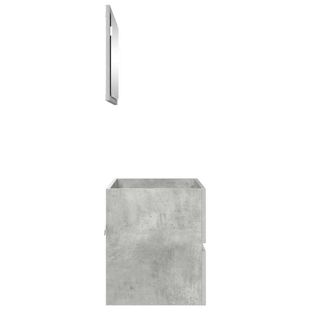 vidaXL Zestaw mebli łazienkowych Betonowy szary 60 x 38,3 x 45 cm