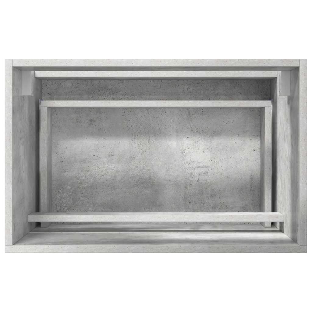 vidaXL Zestaw mebli łazienkowych Betonowy szary 60 x 38,3 x 45 cm