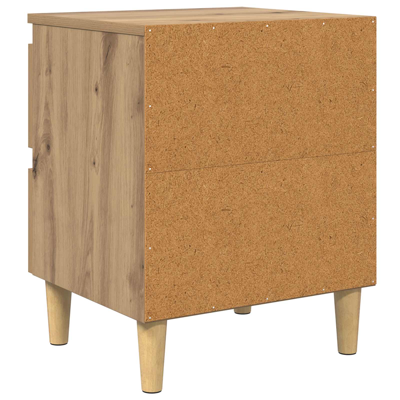vidaXL Szafki na łóżko 2 pcs Dąb rzemieślniczy 40 x 35 x 50 cm
