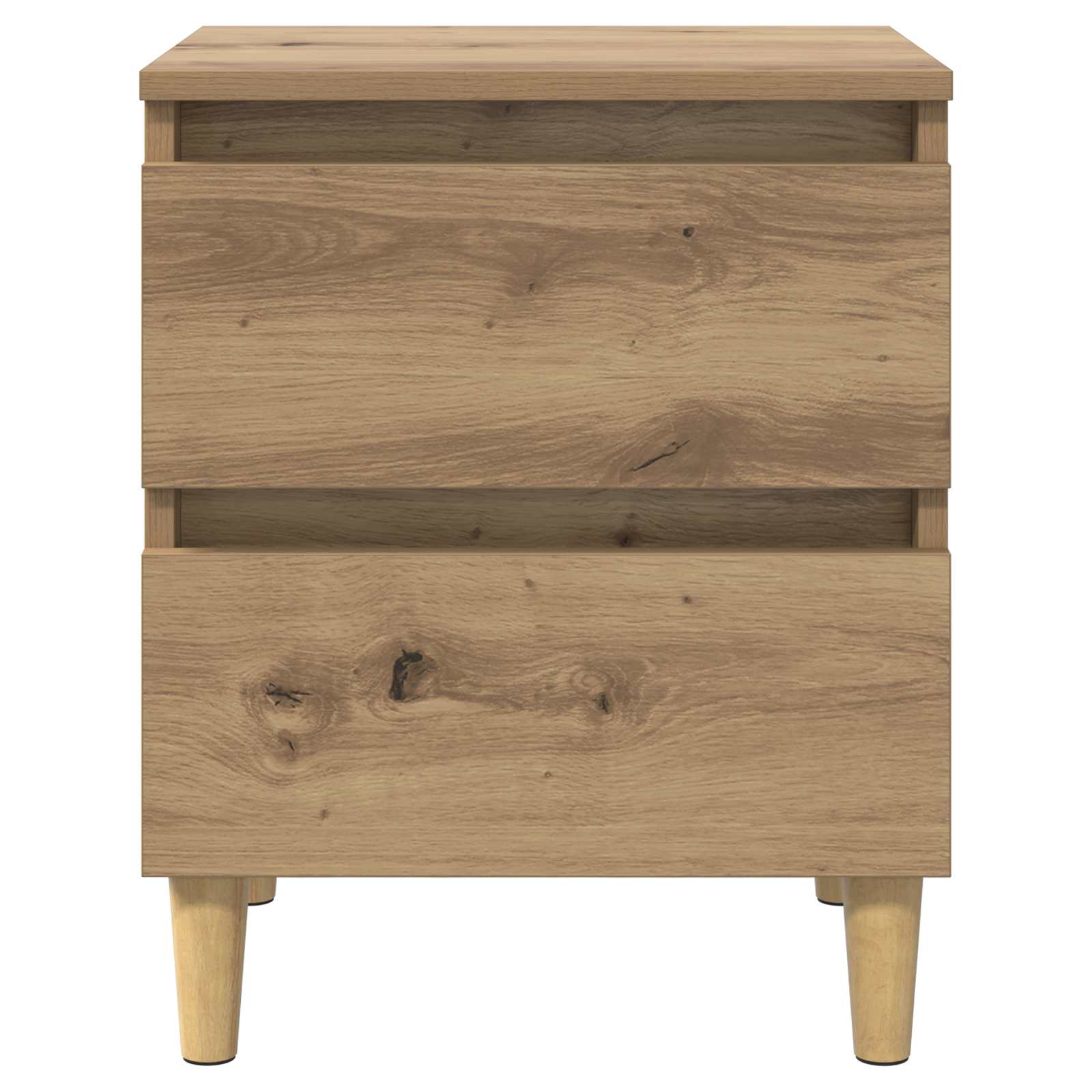 vidaXL Szafki na łóżko 2 pcs Dąb rzemieślniczy 40 x 35 x 50 cm