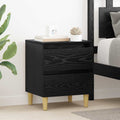 vidaXL Szafka pod łóżko z szufladą Czarny Dąb 40 x 35 x 50 cm