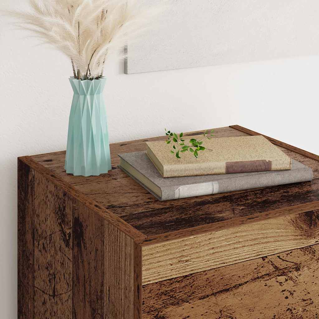 vidaXL Bufet Stare drewno 34,5 x 34 x 90 cm Materiał drewnopochodny