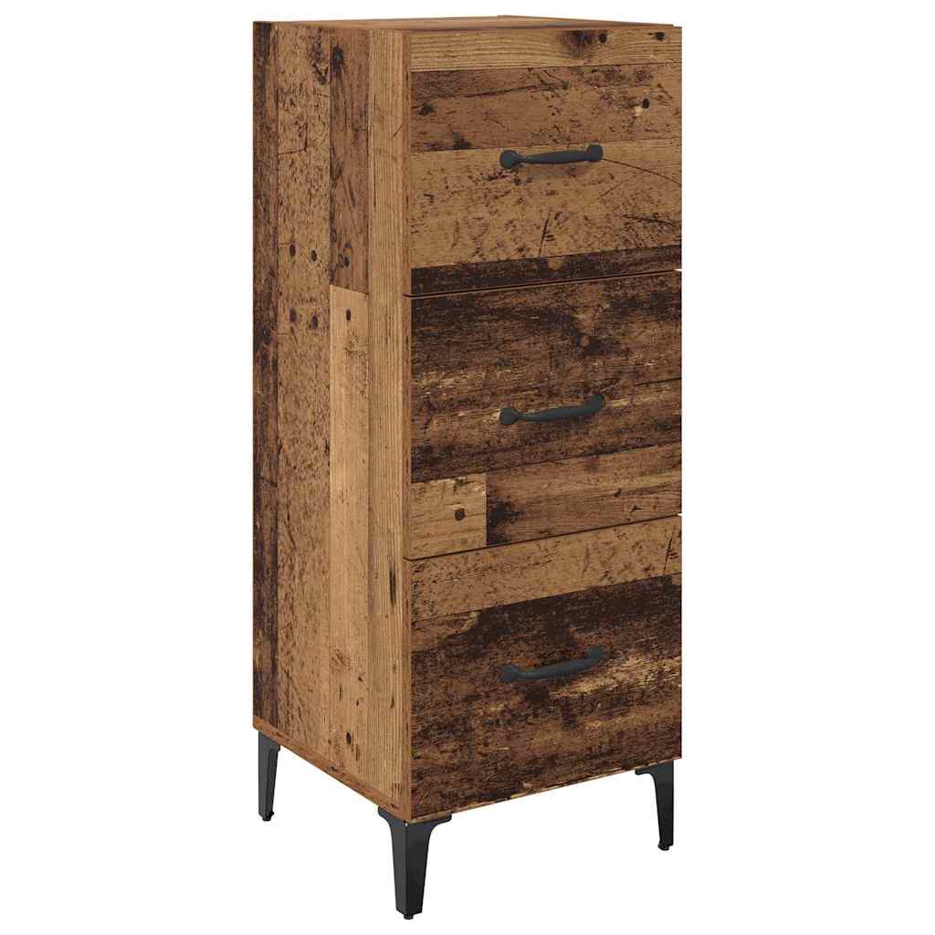vidaXL Bufet Stare drewno 34,5 x 34 x 90 cm Materiał drewnopochodny