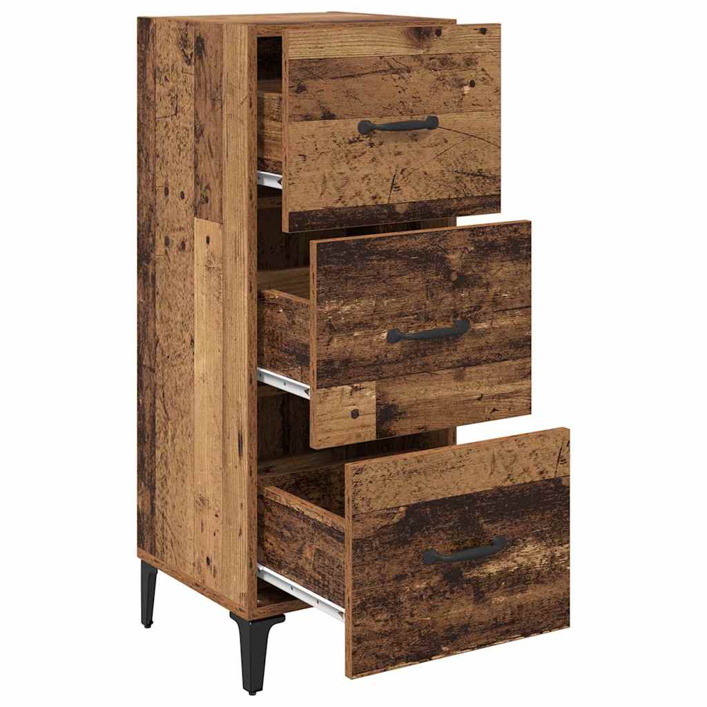 vidaXL Bufet Stare drewno 34,5 x 34 x 90 cm Materiał drewnopochodny