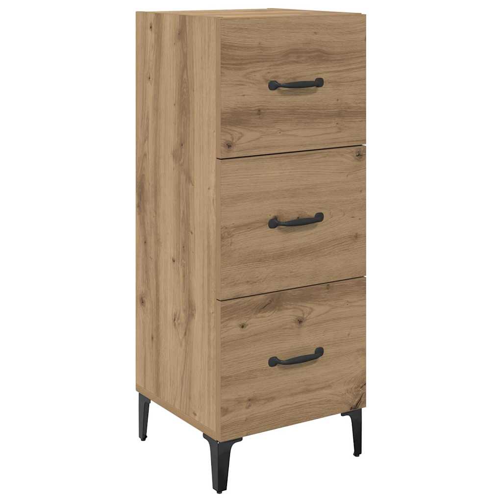 vidaXL Bufet z szufladą Dąb rzemieślniczy 34,5 x 34 x 90 cm