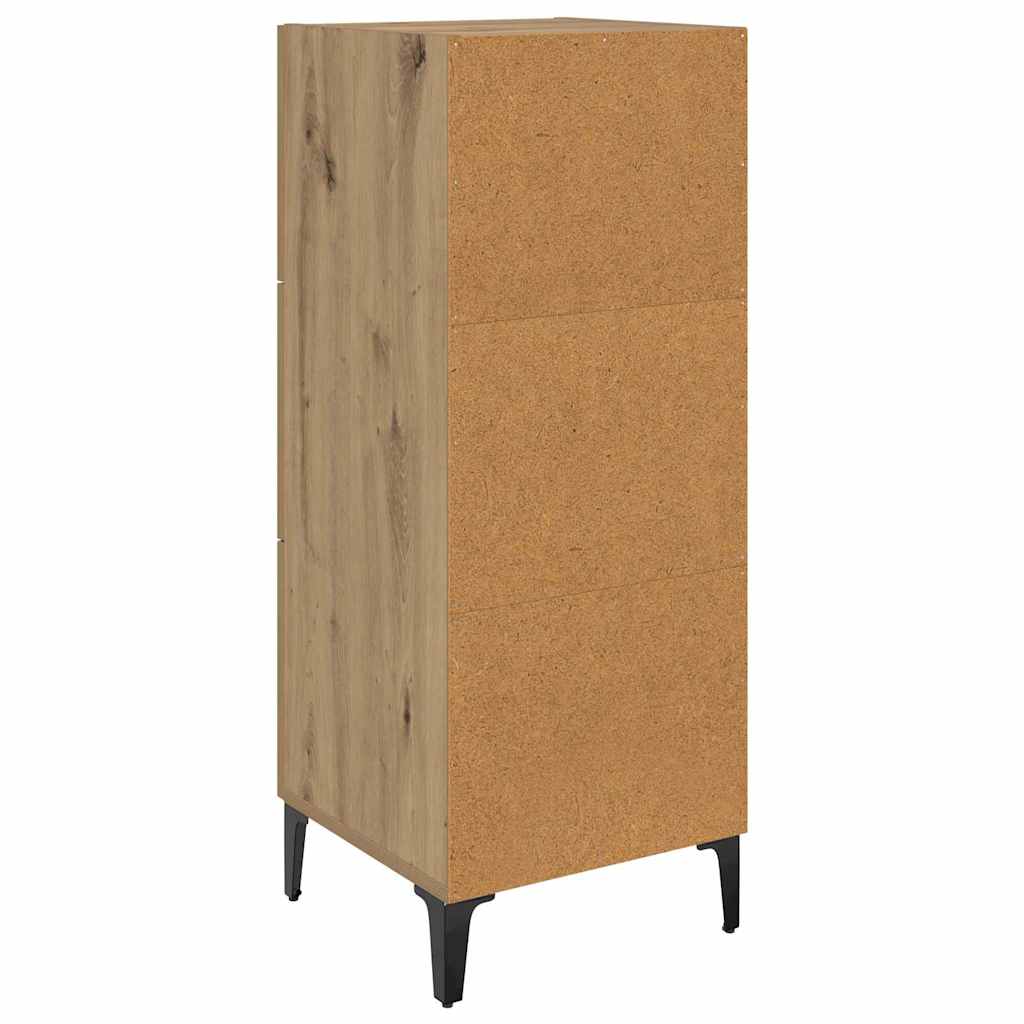 vidaXL Bufet z szufladą Dąb rzemieślniczy 34,5 x 34 x 90 cm