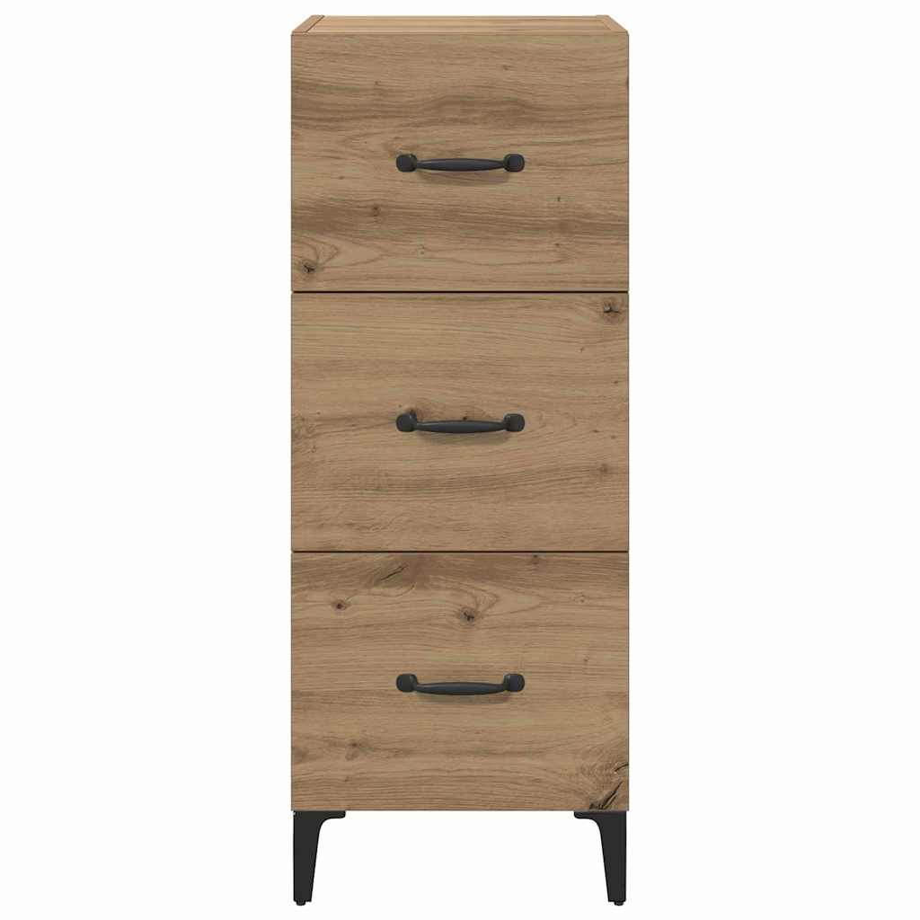 vidaXL Bufet z szufladą Dąb rzemieślniczy 34,5 x 34 x 90 cm