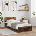 vidaXL Ramka łóżka Stare drewno 90 x 190 cm Materiał drewnopochodny