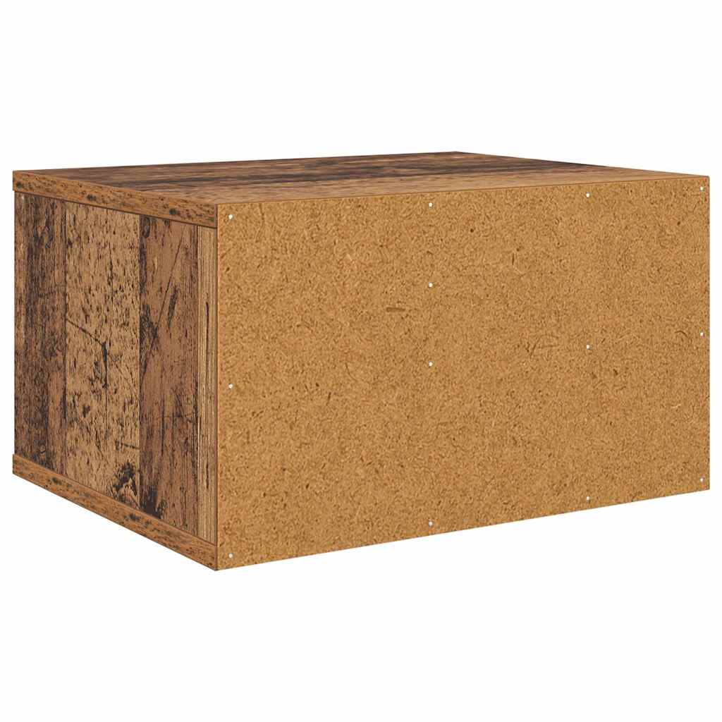 vidaXL Stojak na drukarkę z szufladą Stare drewno 40 x 32 x 24 cm