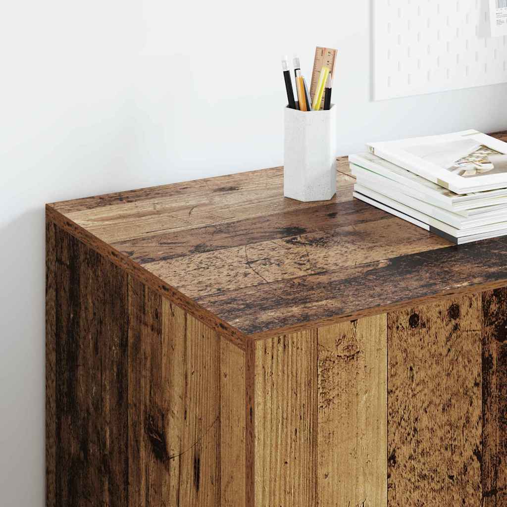 vidaXL Biurko Stare drewno 140 x 50 x 75 cm Materiał drewnopochodny
