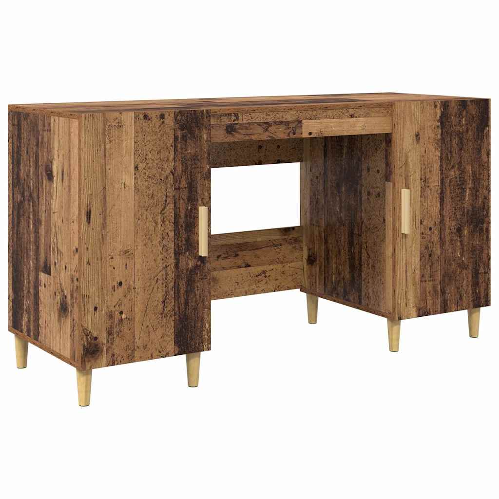 vidaXL Biurko Stare drewno 140 x 50 x 75 cm Materiał drewnopochodny