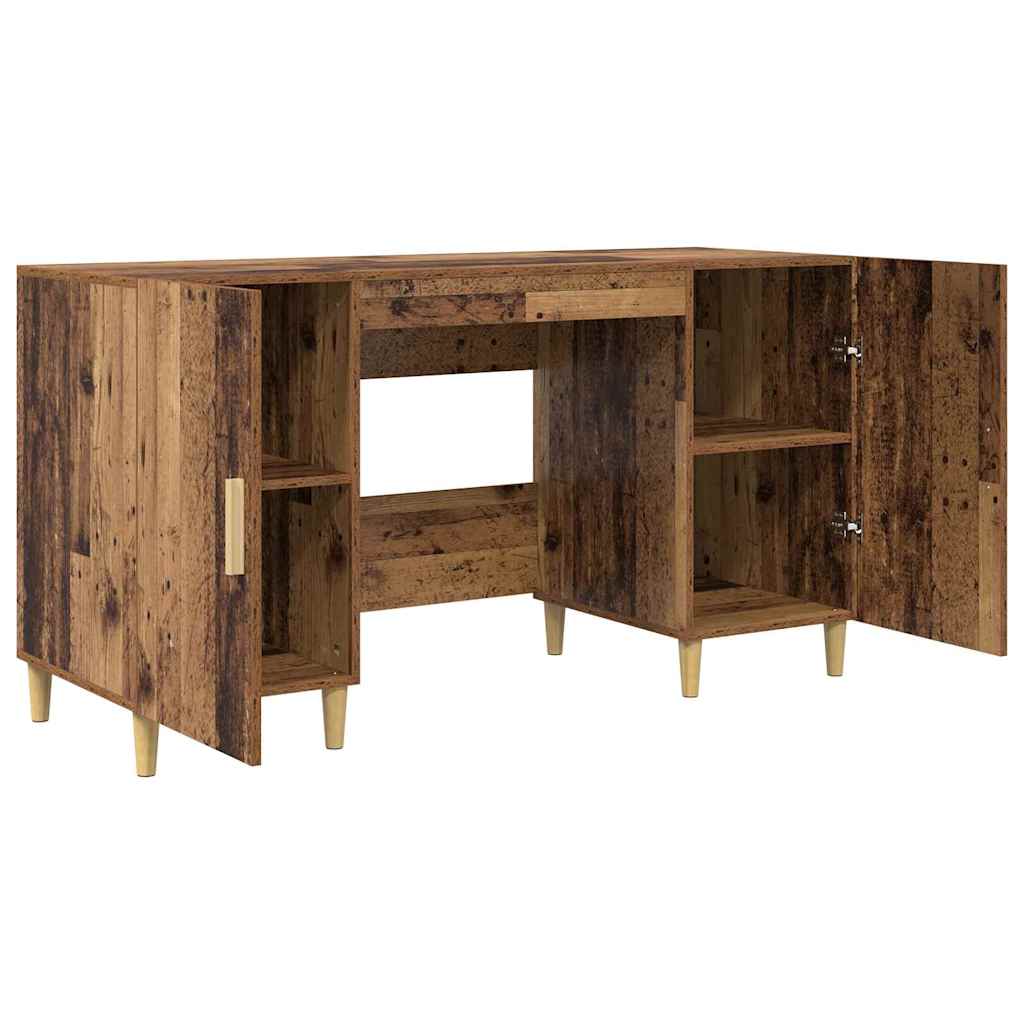 vidaXL Biurko Stare drewno 140 x 50 x 75 cm Materiał drewnopochodny