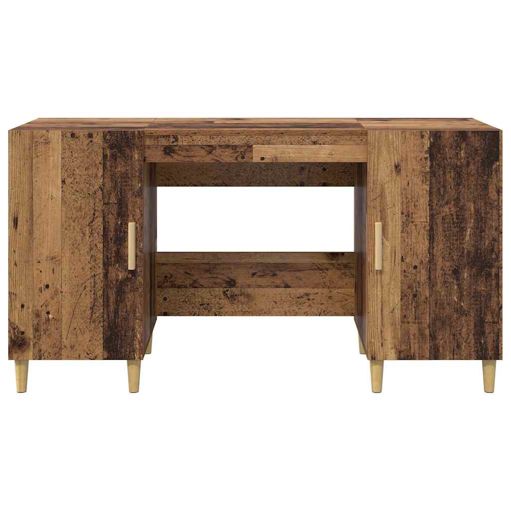 vidaXL Biurko Stare drewno 140 x 50 x 75 cm Materiał drewnopochodny