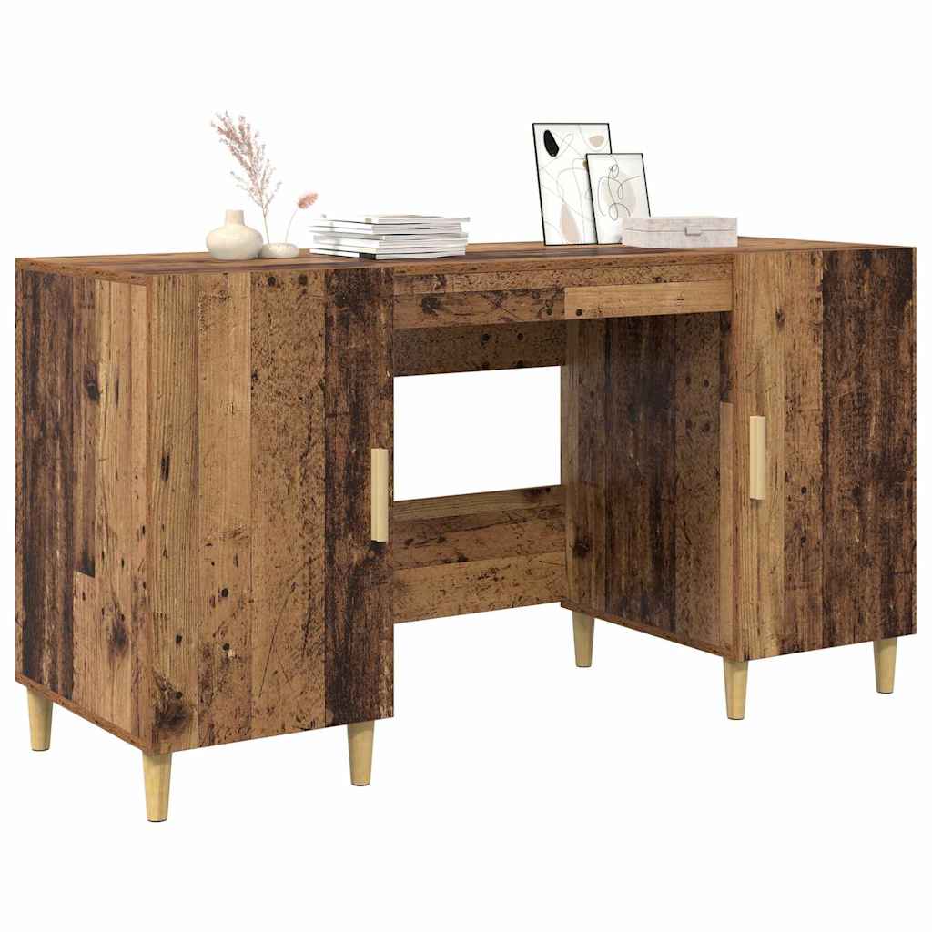 vidaXL Biurko Stare drewno 140 x 50 x 75 cm Materiał drewnopochodny