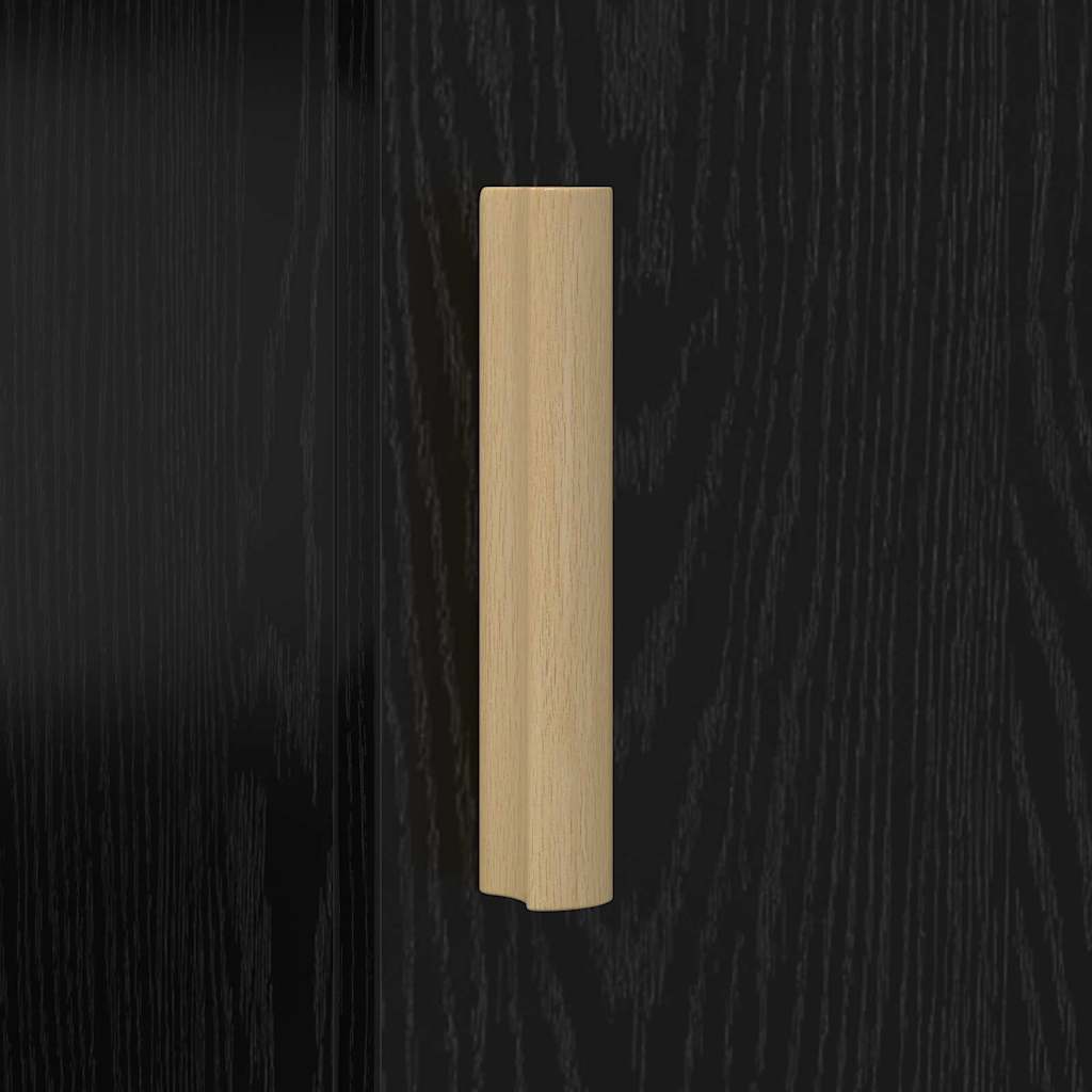 vidaXL Biurko Czarny Dąb 140 x 50 x 75 cm Materiał drewnopochodny