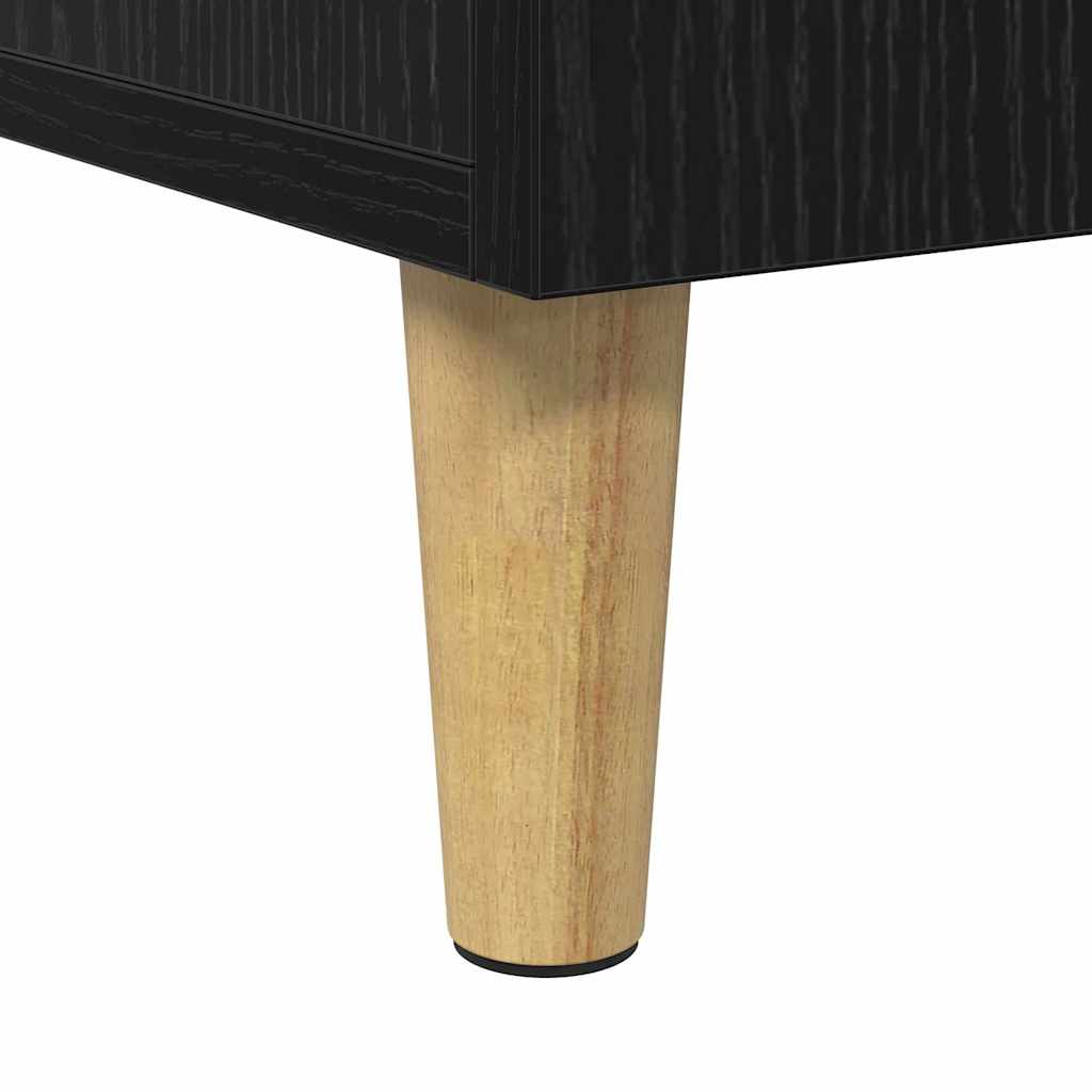 vidaXL Biurko Czarny Dąb 140 x 50 x 75 cm Materiał drewnopochodny