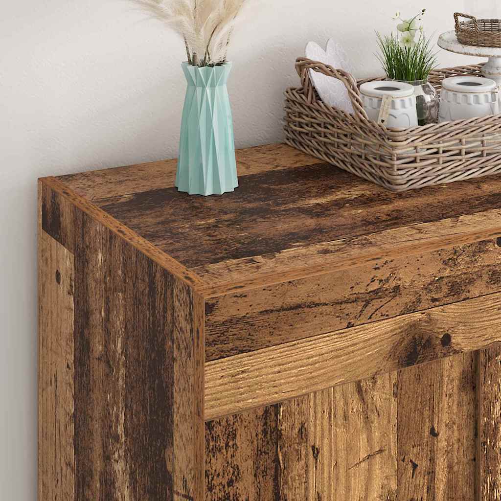 vidaXL Bufet Stare drewno 69,5 x 34 x 90 cm Materiał drewnopochodny