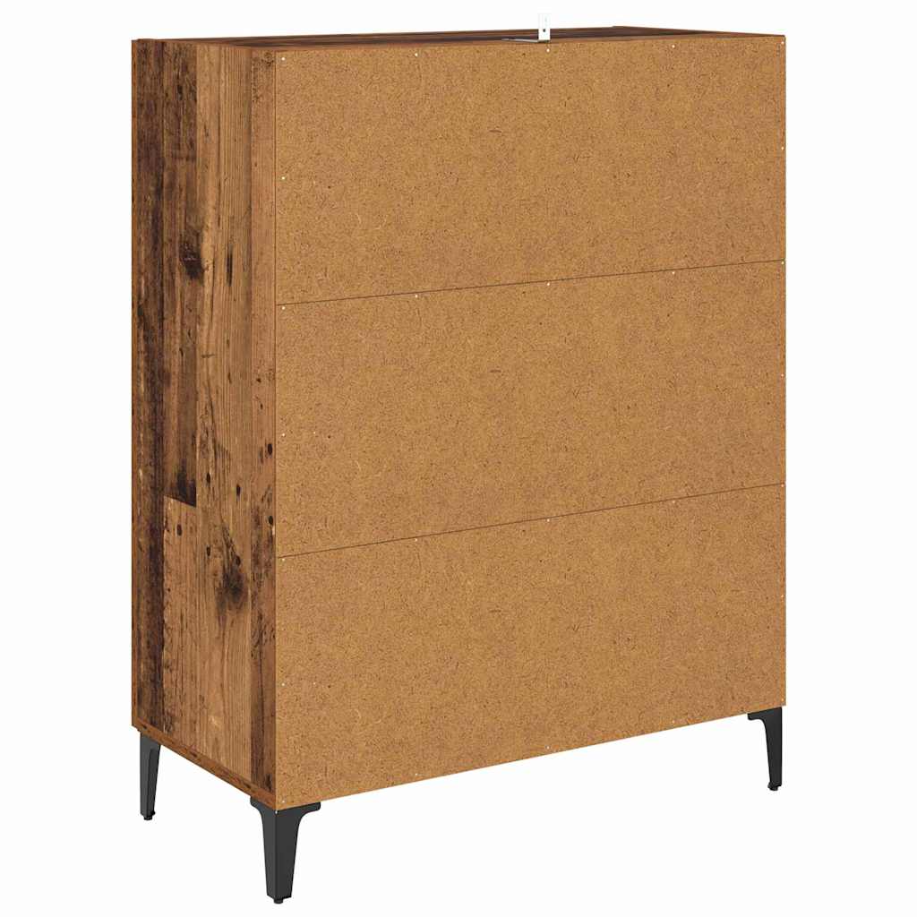 vidaXL Bufet Stare drewno 69,5 x 34 x 90 cm Materiał drewnopochodny