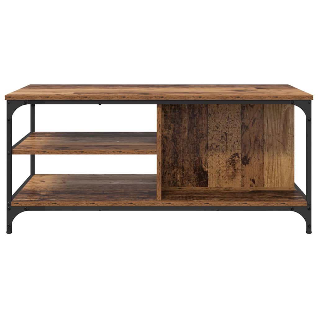 vidaXL Stolik kawowy Stare drewno 100 x 50 x 45 cm