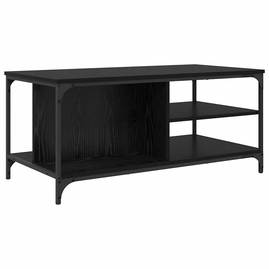vidaXL Stolik kawowy Czarny Dąb 100 x 50 x 45 cm
