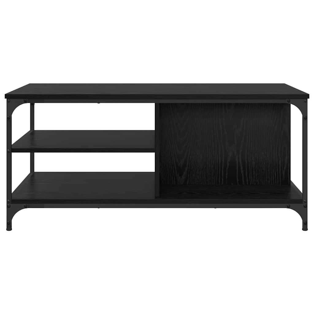 vidaXL Stolik kawowy Czarny Dąb 100 x 50 x 45 cm