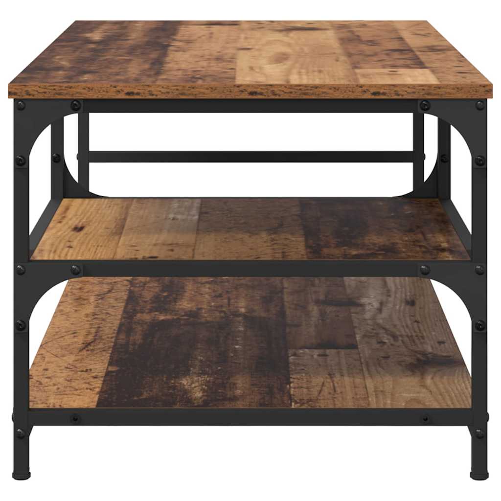 vidaXL Stolik kawowy Stare drewno 90 x 49 x 40 cm