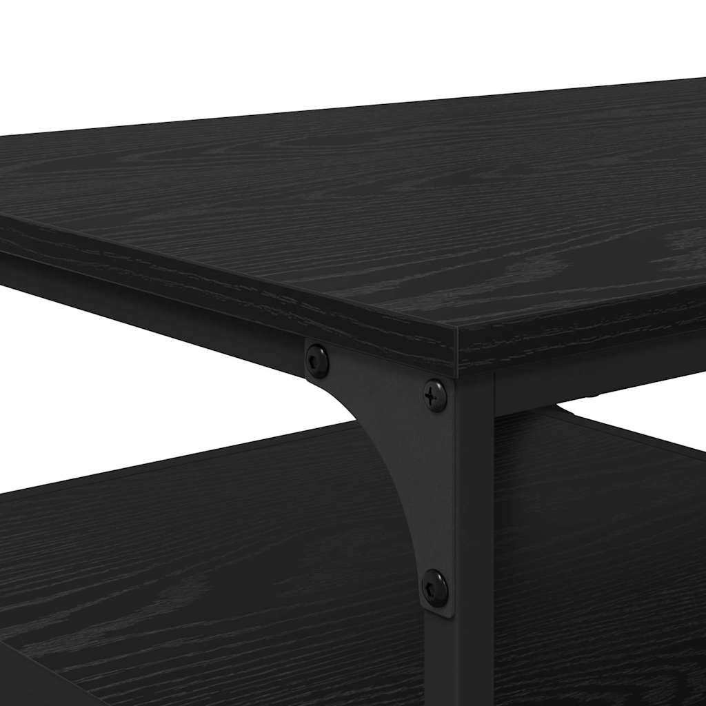 vidaXL Stolik kawowy Czarny Dąb 90 x 49 x 40 cm