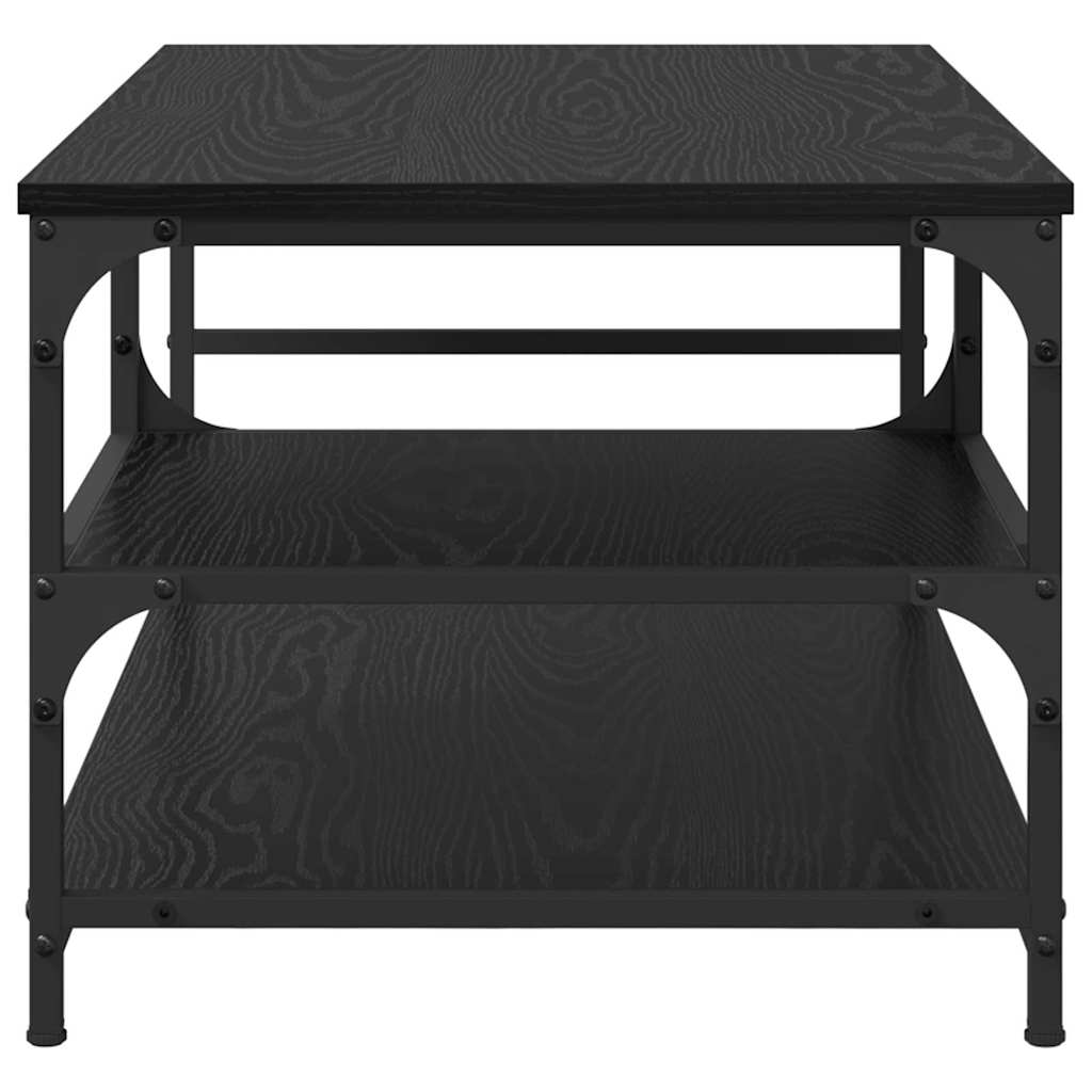 vidaXL Stolik kawowy Czarny Dąb 90 x 49 x 40 cm