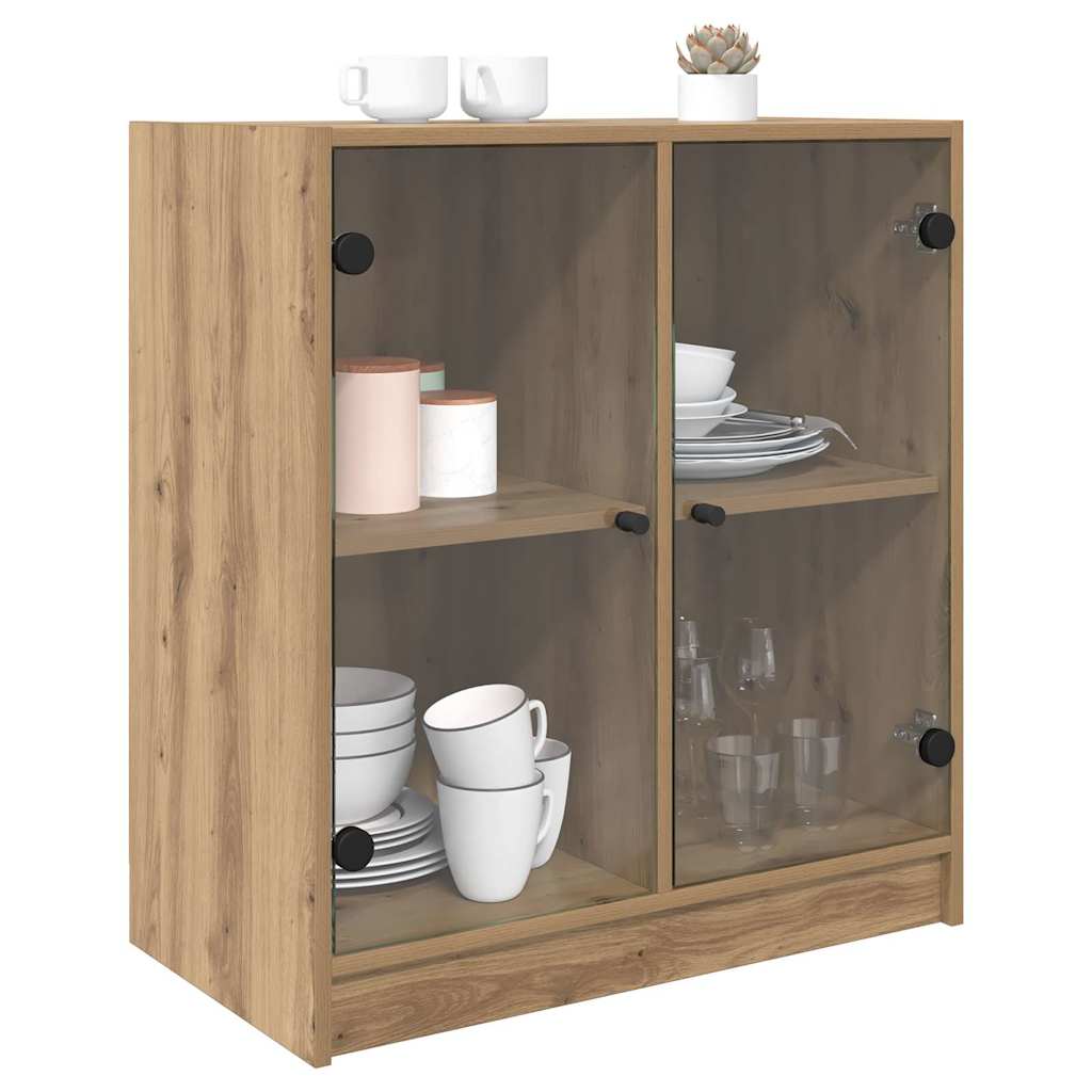 vidaXL Szafka boczna Dąb rzemieślniczy 68 x 37 x 75,5 cm