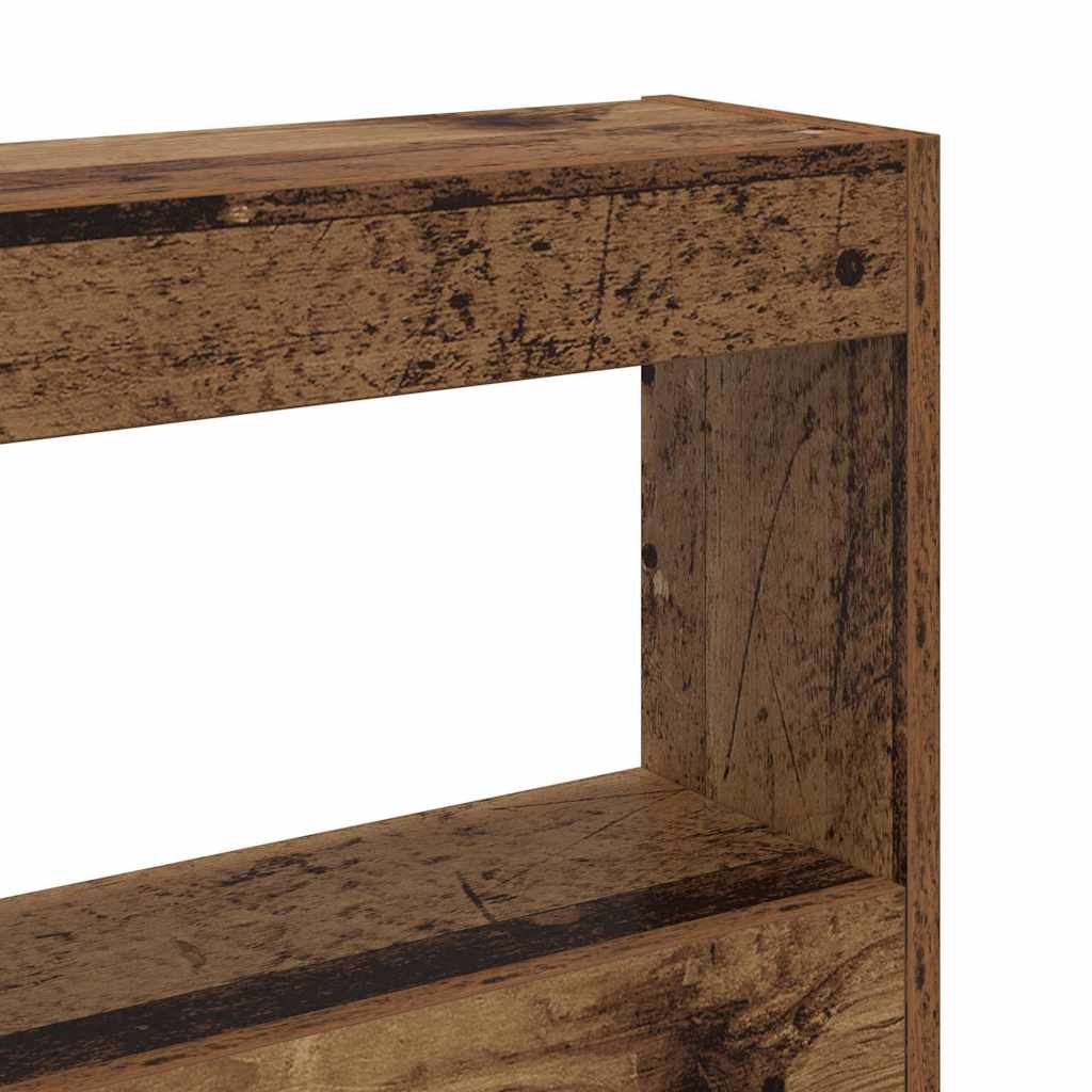 vidaXL Zagłówek Stare drewno 200 x 17 x 102 cm Materiał drewnopochodny