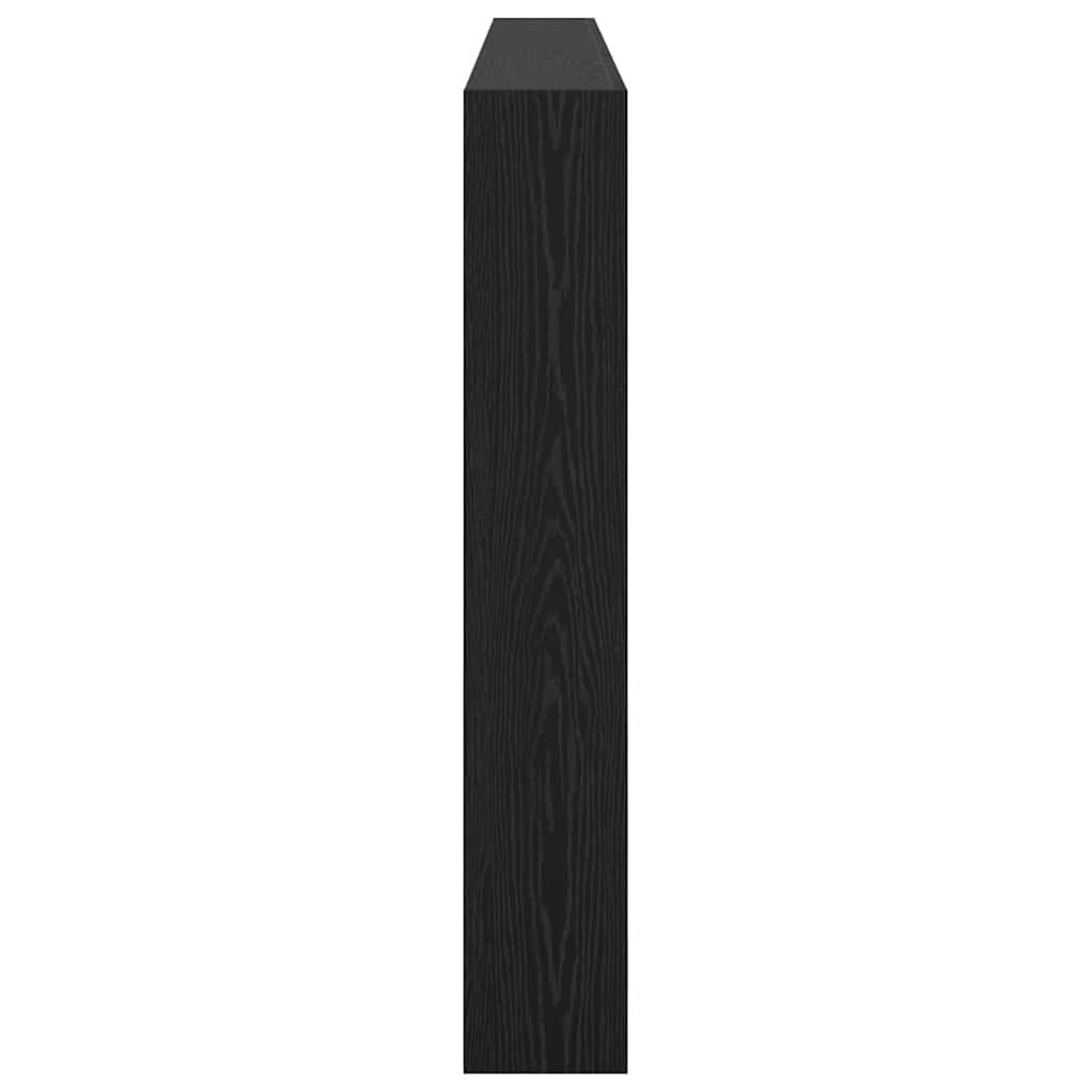 vidaXL Zagłówek Czarny Dąb 200 x 17 x 102 cm Materiał drewnopochodny