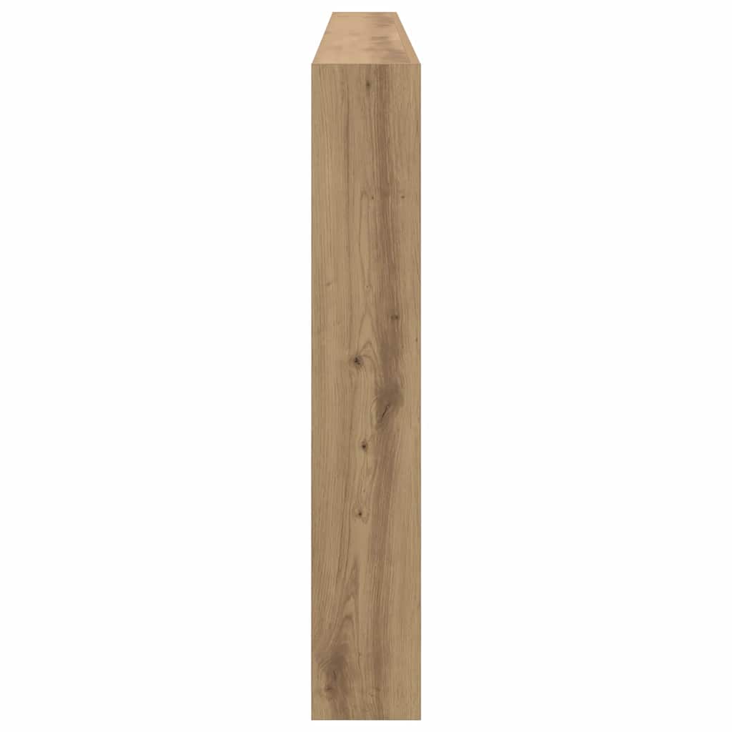 vidaXL Zagłówek Ze LED Lights Dąb rzemieślniczy 220 x 17 x 102 cm