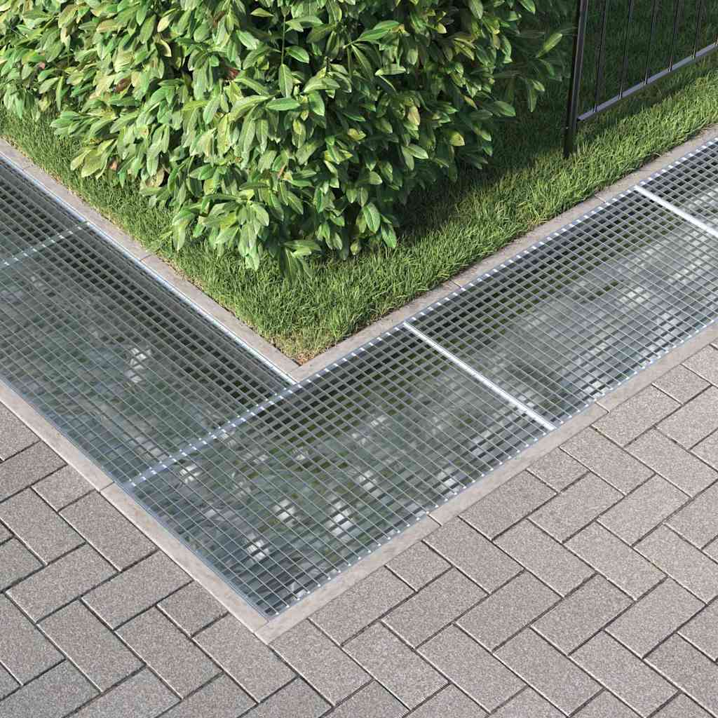 vidaXL Ruszt Srebrny 30 x 30 x 2 cm Stal ocynkowana na gorąco