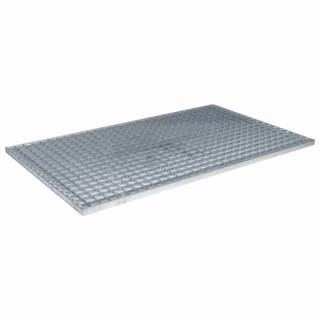 vidaXL Ruszt Srebrny 30 x 30 x 2 cm Stal ocynkowana na gorąco