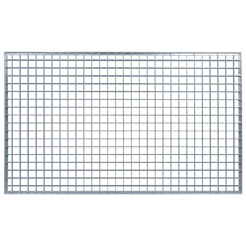 vidaXL Ruszt Srebrny 30 x 30 x 2 cm Stal ocynkowana na gorąco