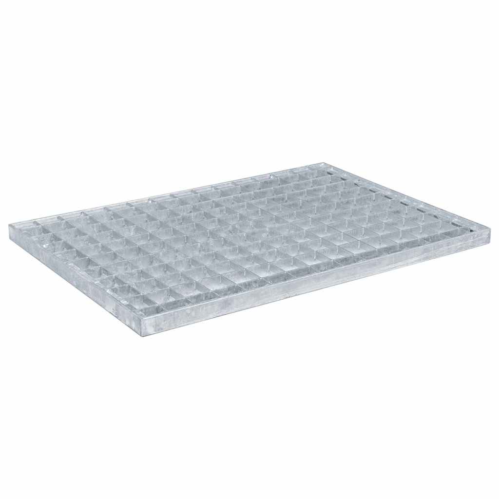 vidaXL Ruszt Srebrny 50 x 35 x 2 cm Stal ocynkowana na gorąco