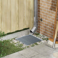 vidaXL Ruszt Srebrny 40 x 40 x 2 cm Stal ocynkowana na gorąco