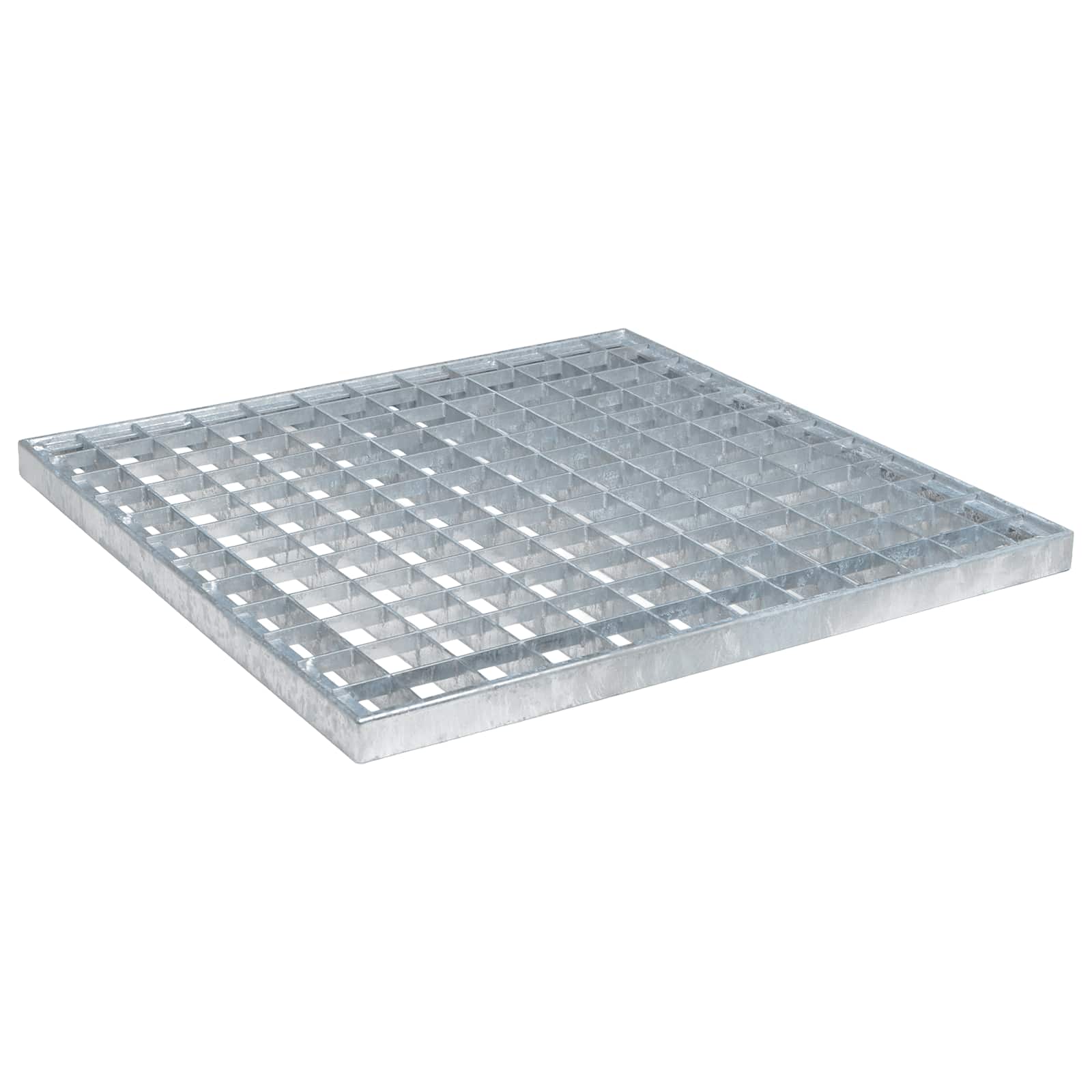 vidaXL Ruszt Srebrny 40 x 40 x 2 cm Stal ocynkowana na gorąco