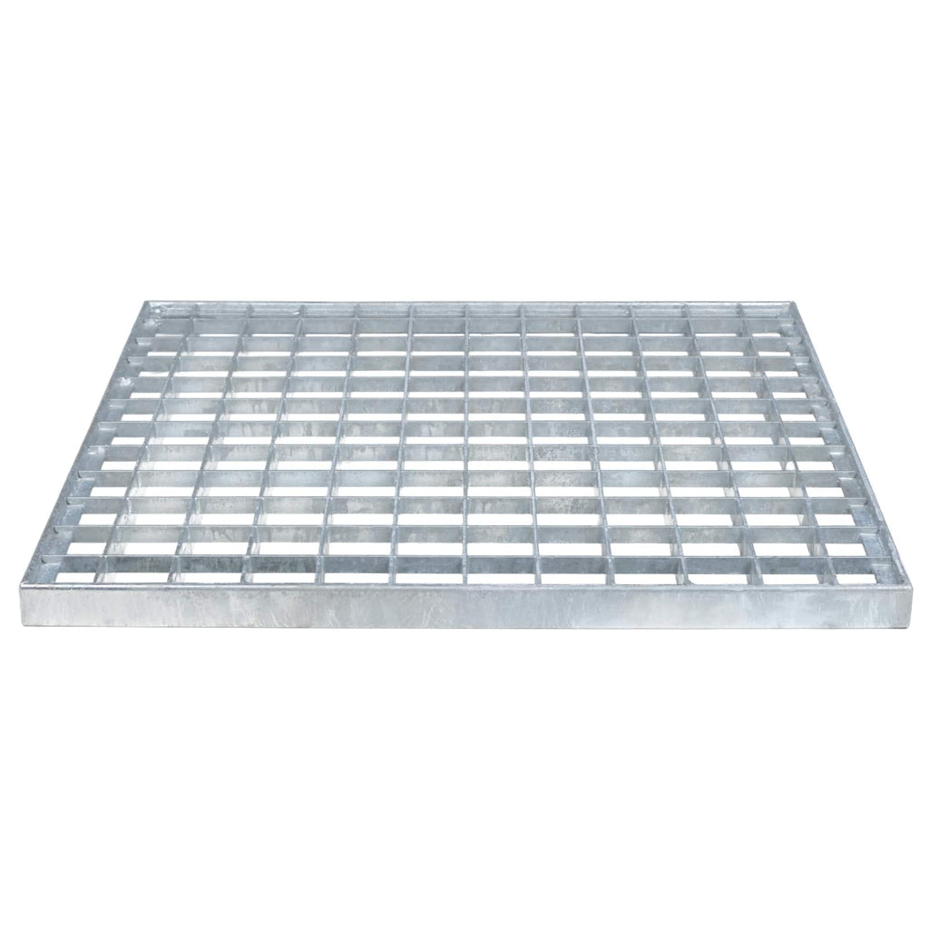 vidaXL Ruszt Srebrny 40 x 40 x 2 cm Stal ocynkowana na gorąco