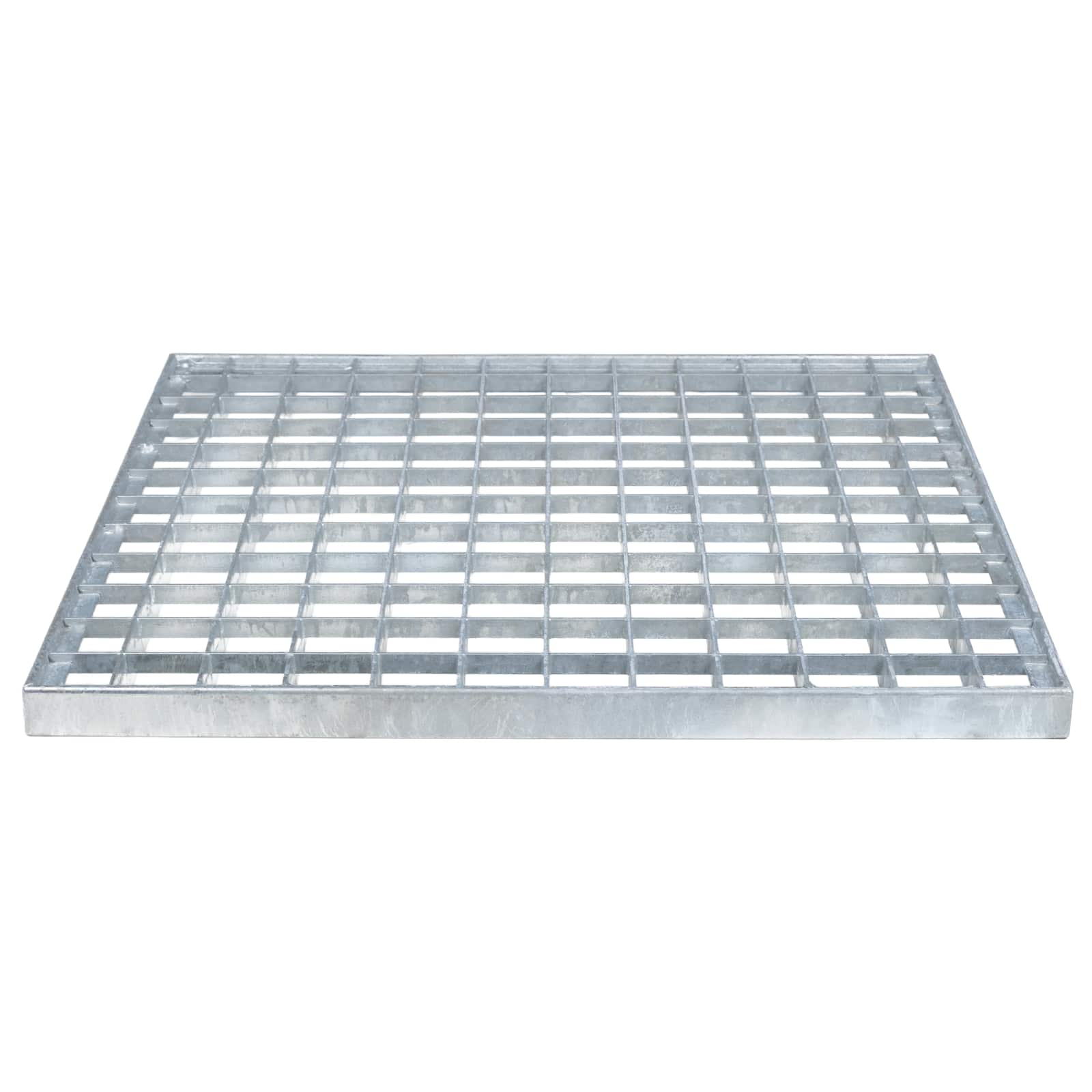 vidaXL Ruszt Srebrny 40 x 40 x 2 cm Stal ocynkowana na gorąco