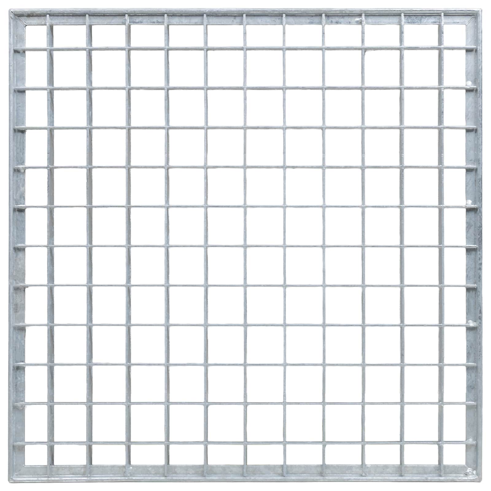 vidaXL Ruszt Srebrny 40 x 40 x 2 cm Stal ocynkowana na gorąco