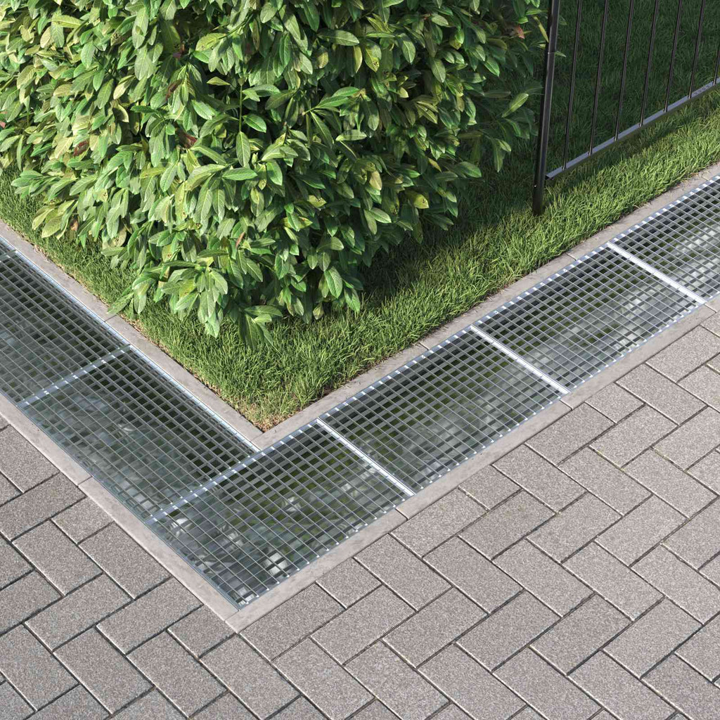 vidaXL Ruszt Srebrny 60 x 40 x 2 cm Stal ocynkowana na gorąco
