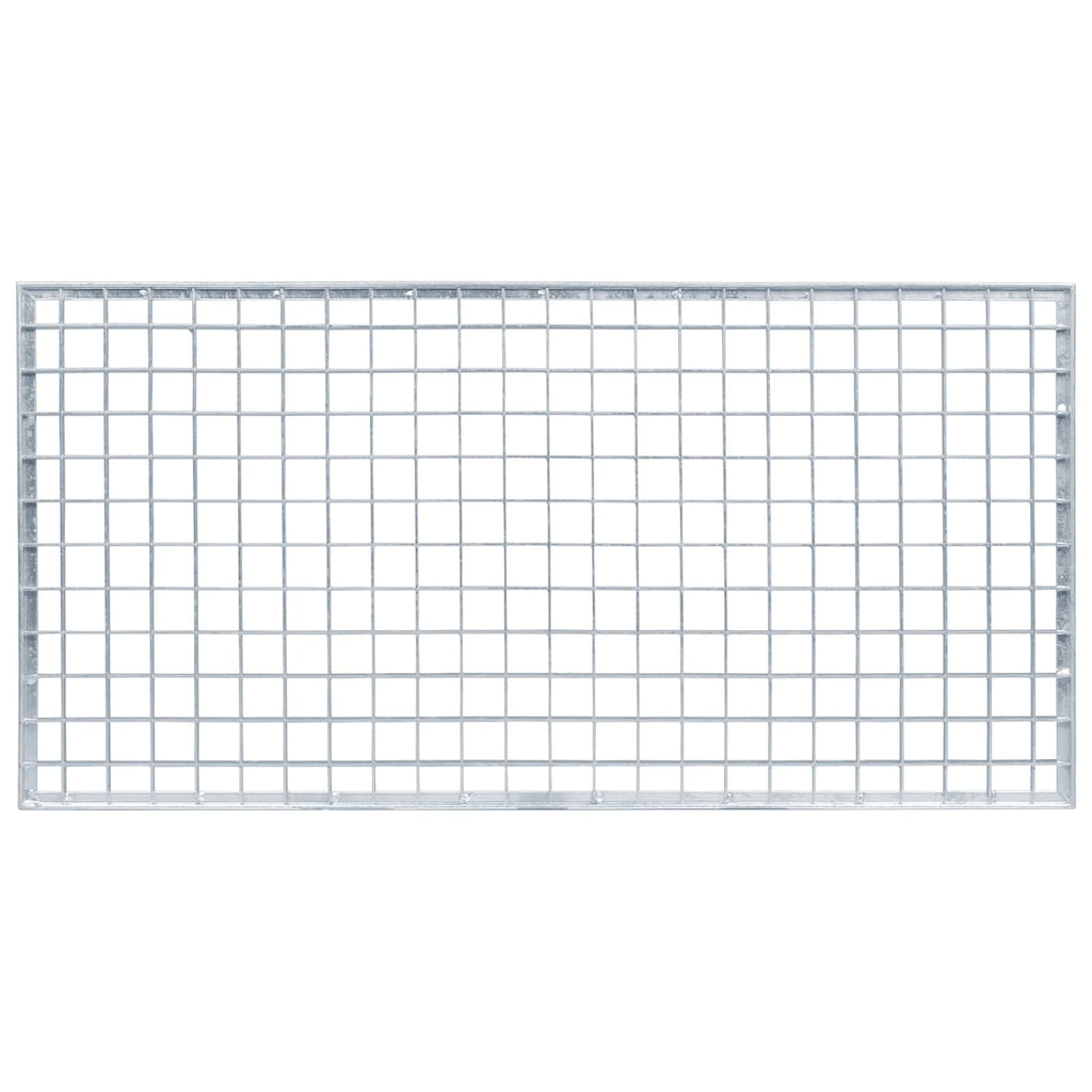 vidaXL Ruszt Srebrny 80 x 40 x 2 cm Stal ocynkowana na gorąco