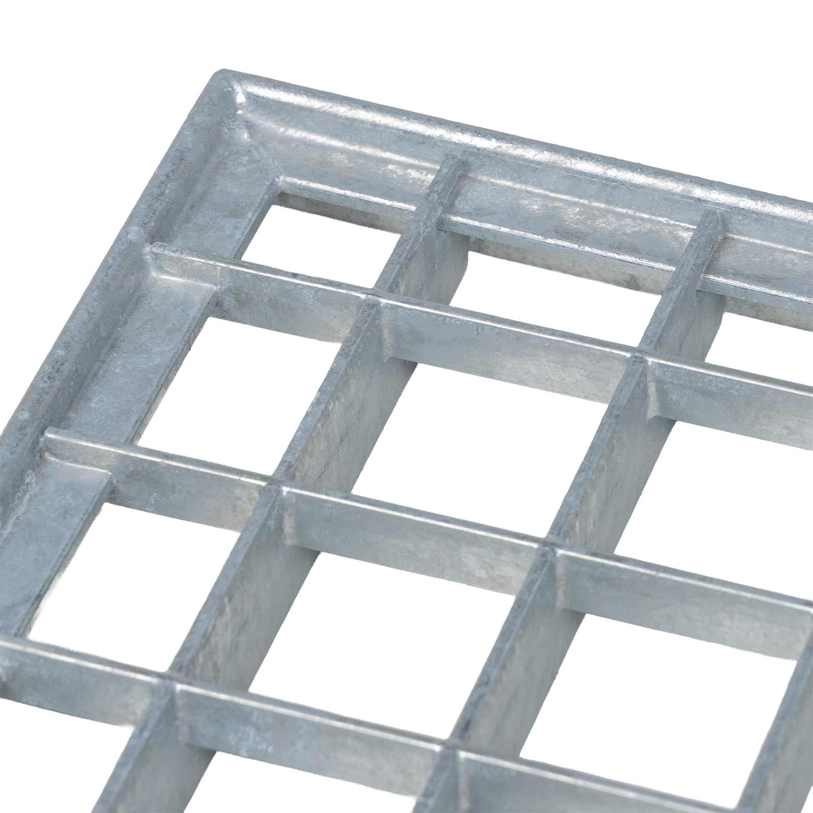 vidaXL Ruszt Srebrny 50 x 50 x 2 cm Stal ocynkowana na gorąco