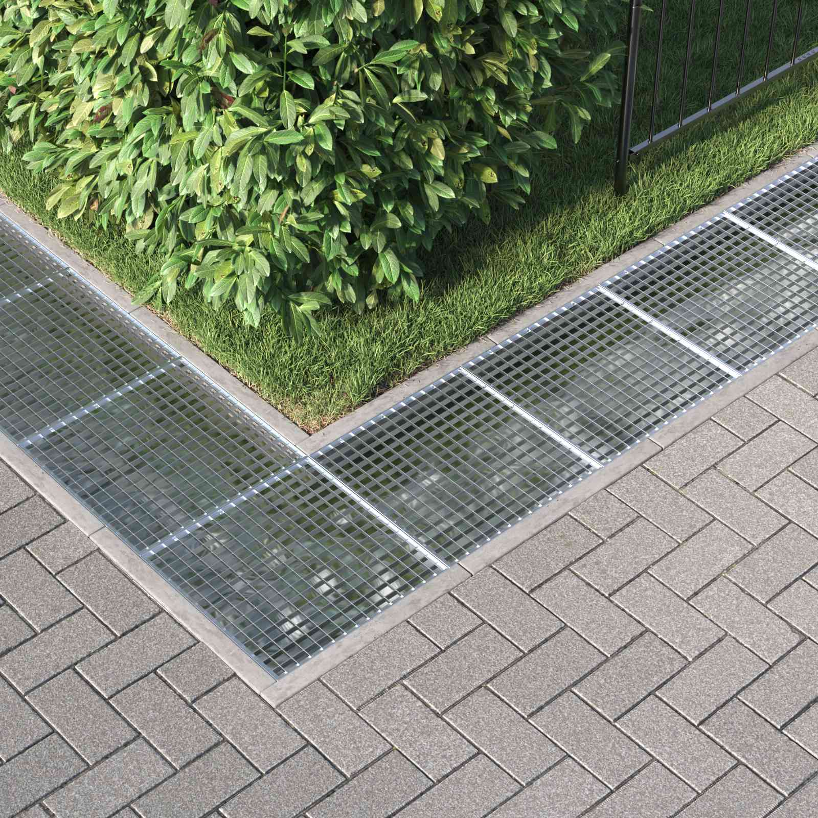 vidaXL Ruszt Srebrny 50 x 50 x 2 cm Stal ocynkowana na gorąco
