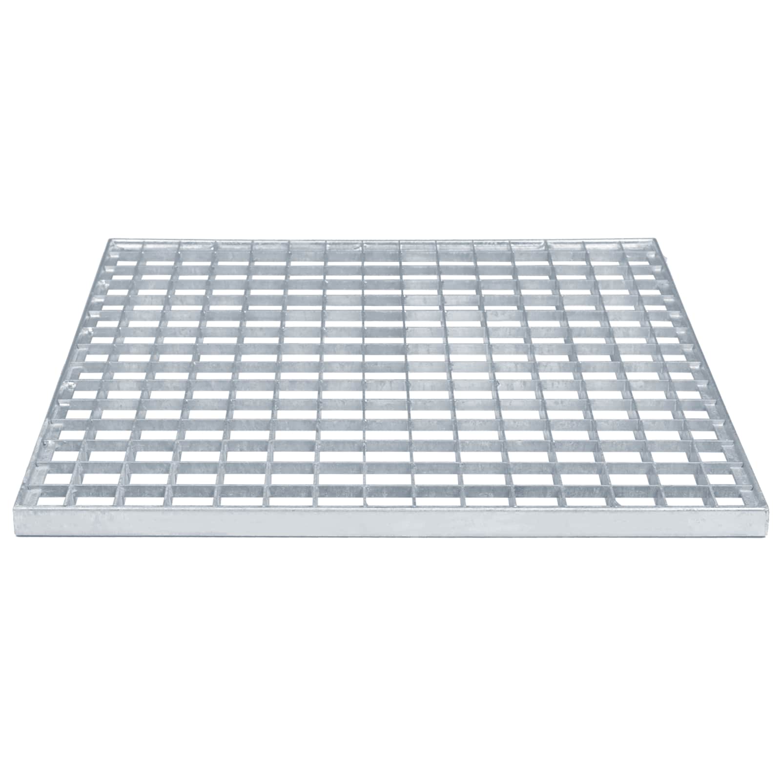 vidaXL Ruszt Srebrny 50 x 50 x 2 cm Stal ocynkowana na gorąco
