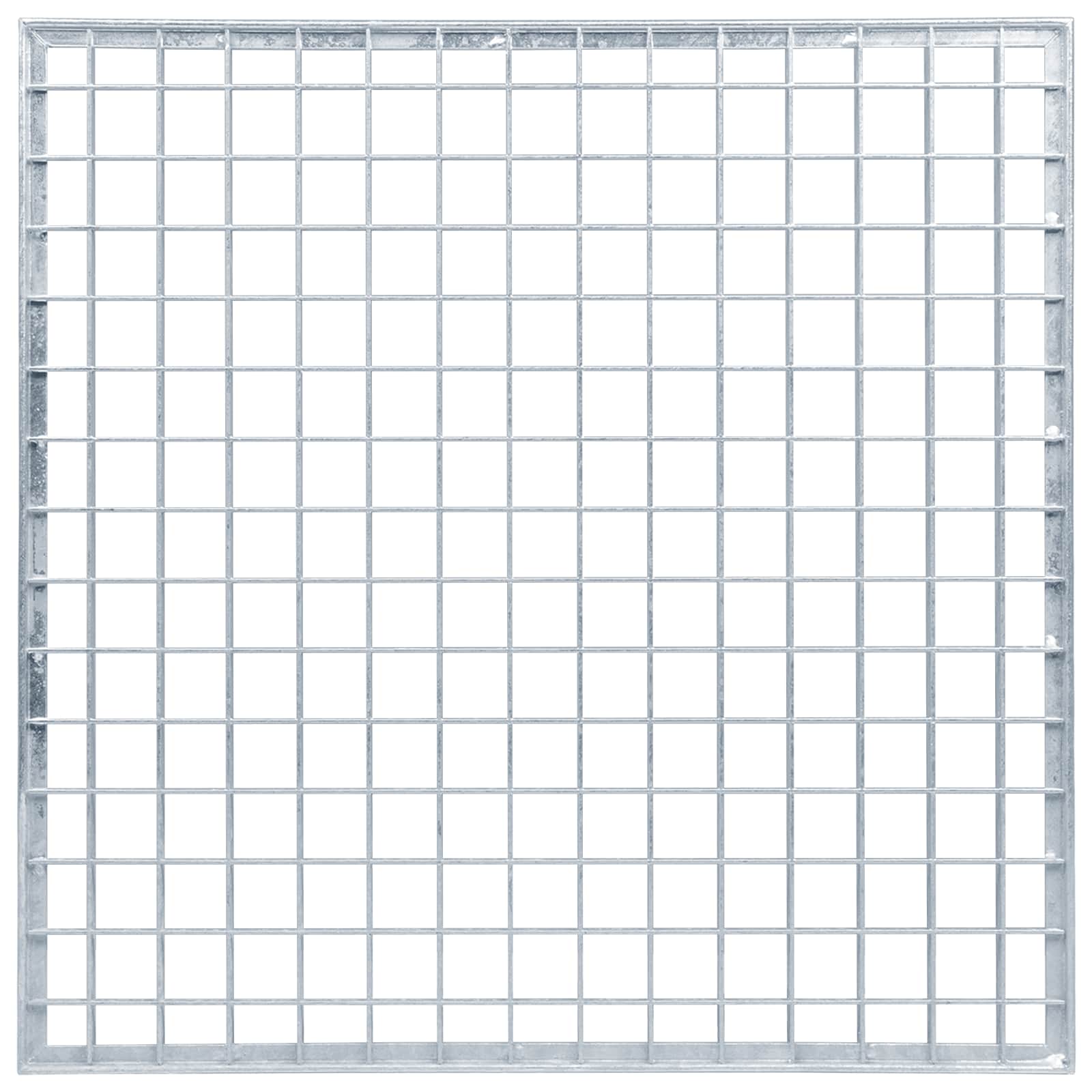 vidaXL Ruszt Srebrny 50 x 50 x 2 cm Stal ocynkowana na gorąco